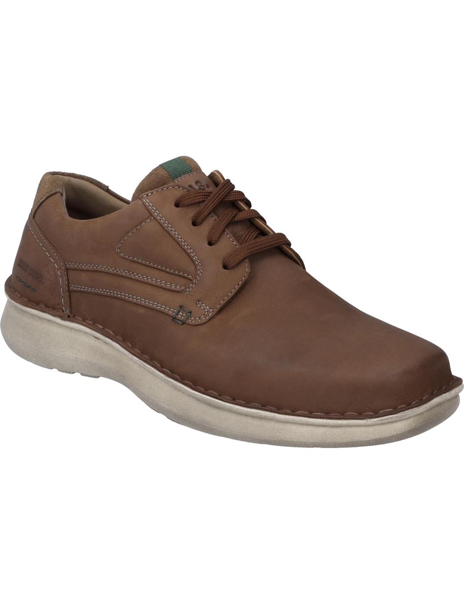 Halbschuh Alan 03, tabak-kombi