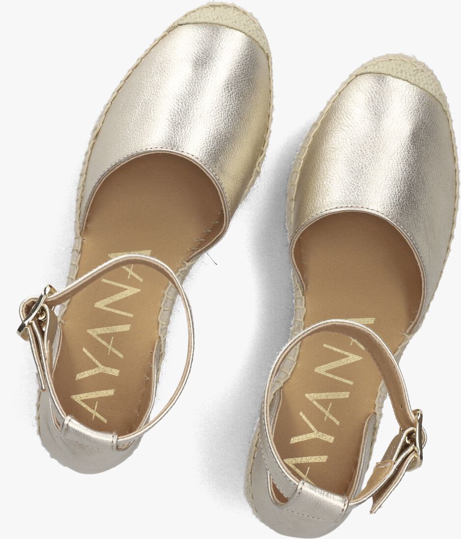 goudkleurig ayana espadrilles yu689