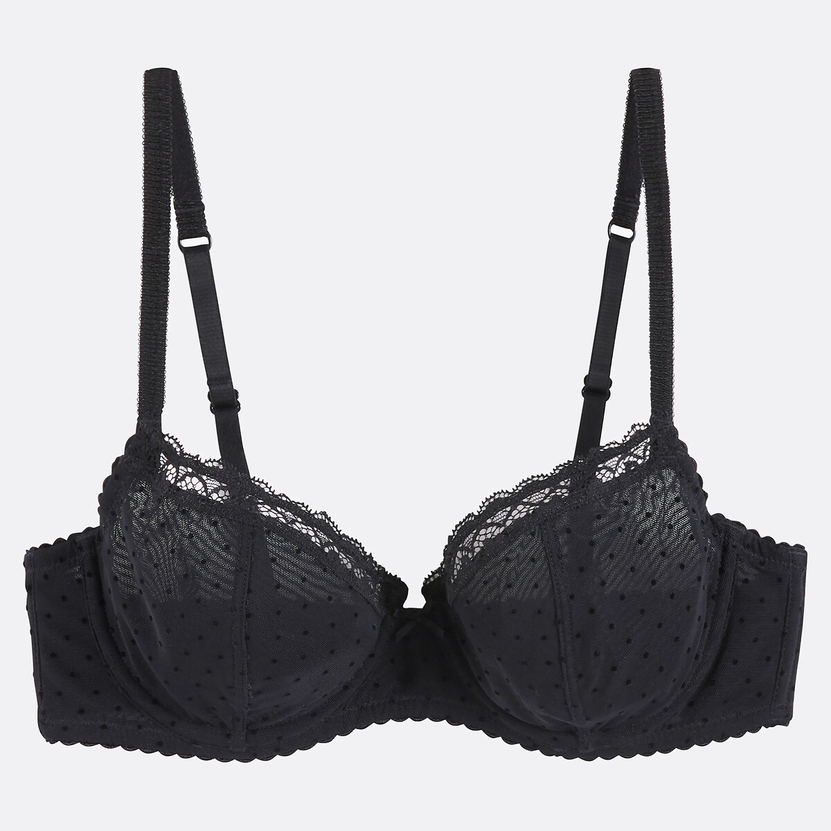 COLEÇÕES LA REDOUTE<br>Sutiã estruturado em tule floculado, Alix