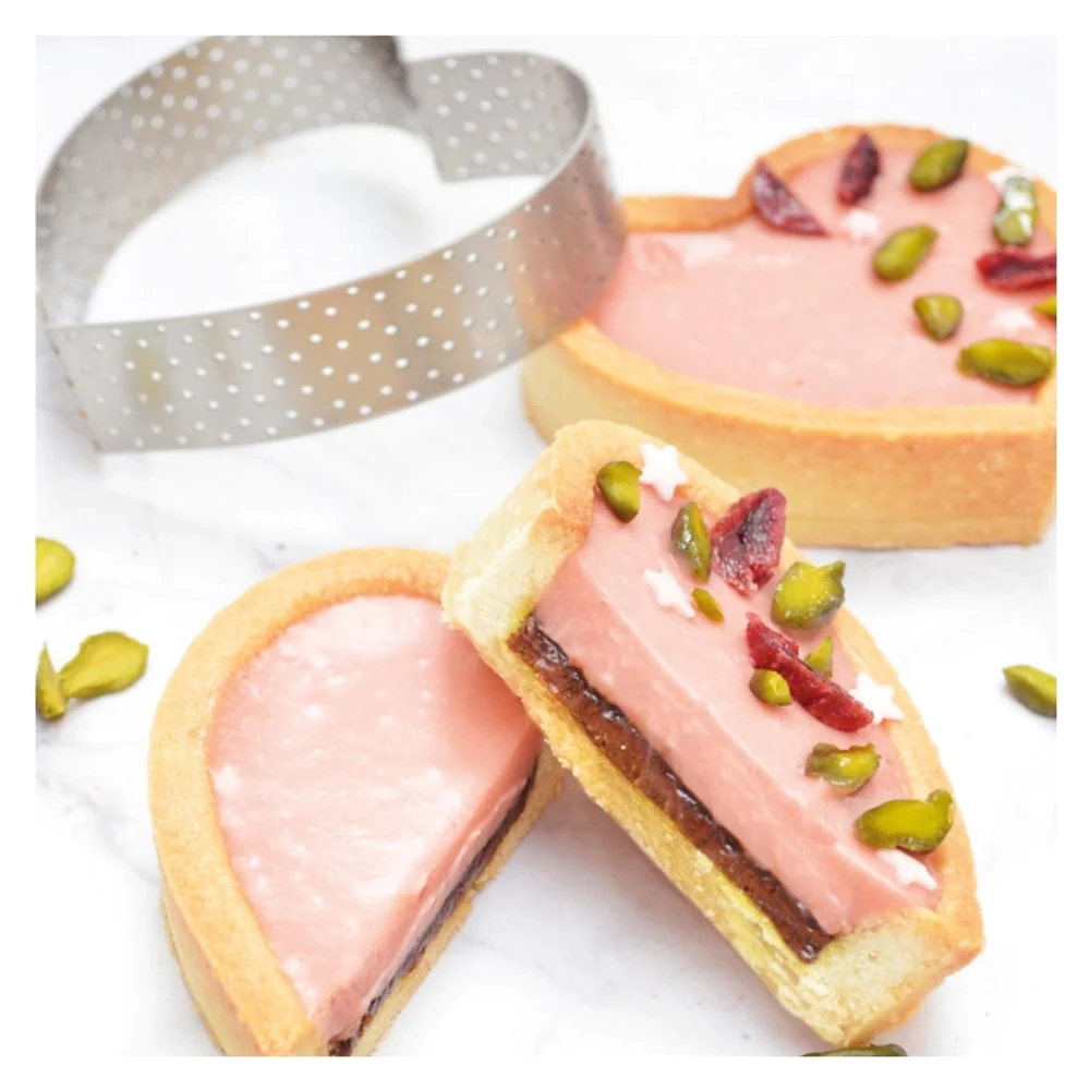 4 cercles à tarte individuels perforés Scrapcooking