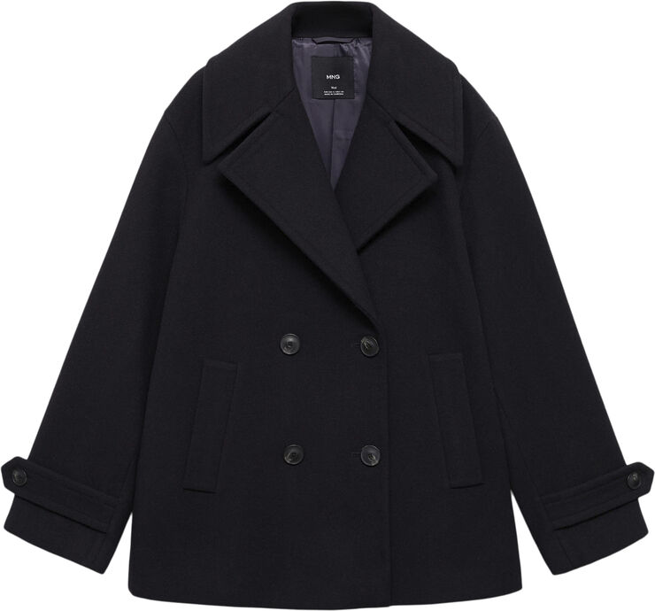 MANGO COAT. -- GOYA Navy