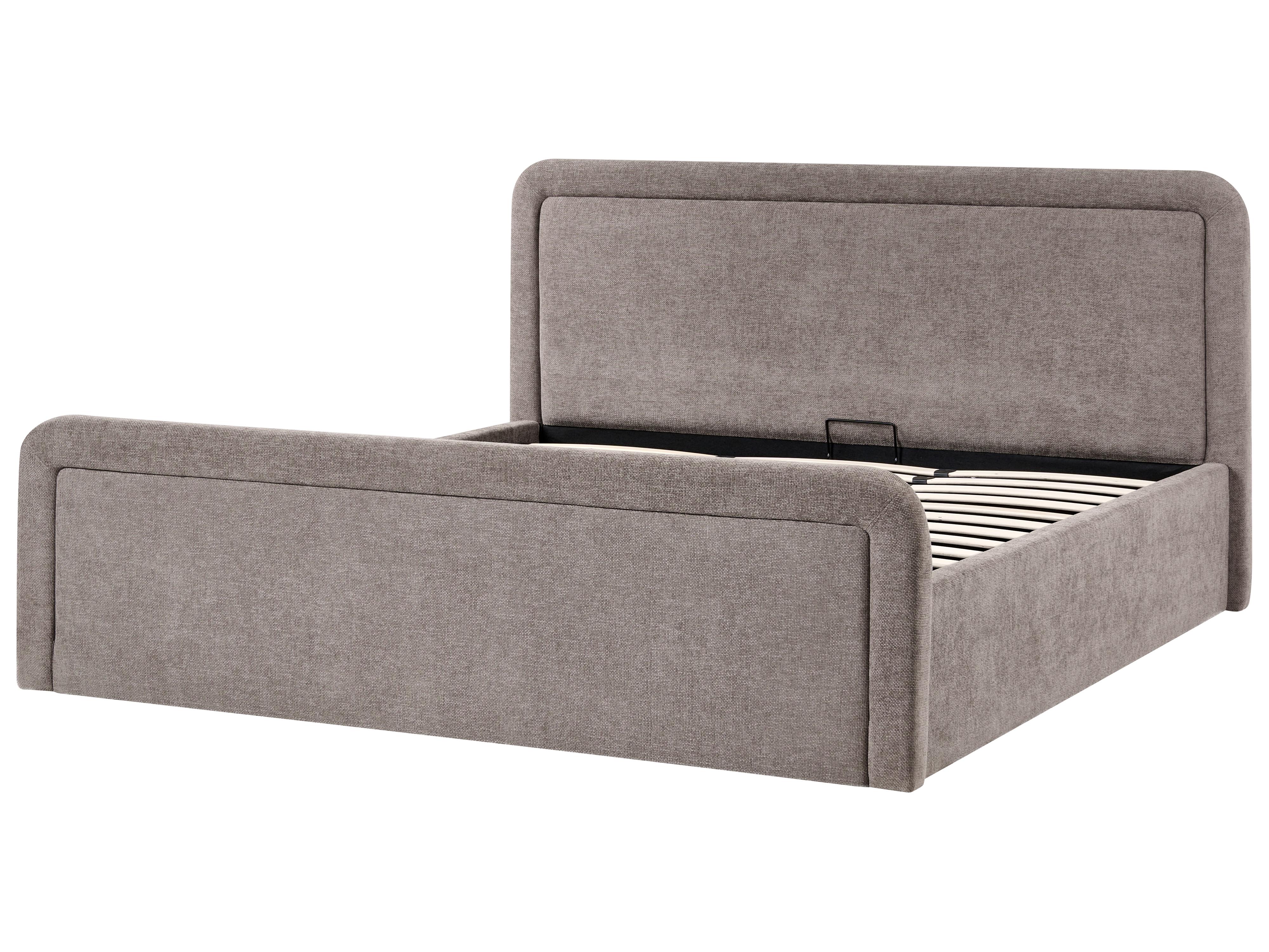 Bed met opbergruimte Stof VIVIERS 180 x 200 cm Taupe