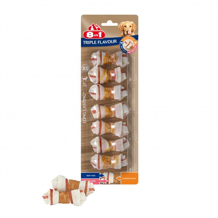 Os à mâcher Triple Flavour 8in1