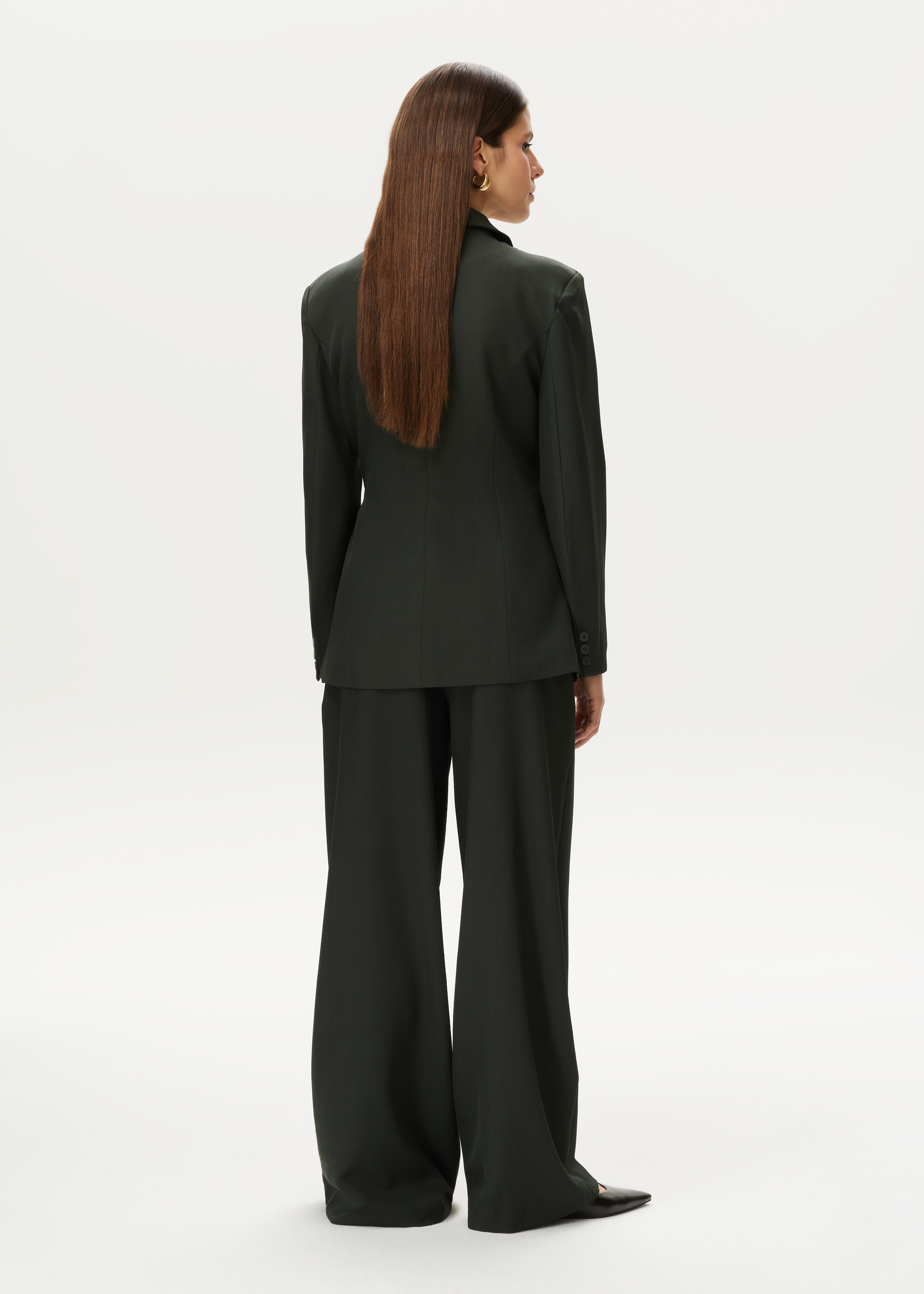 Blazer met asymmetrische gesp