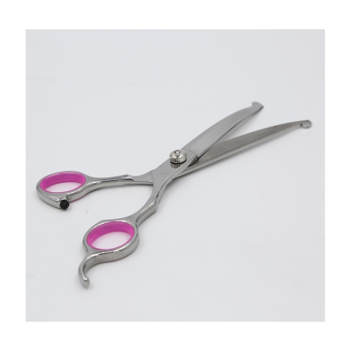 Hundesaks bøyd 19 cm Sølv/Rosa