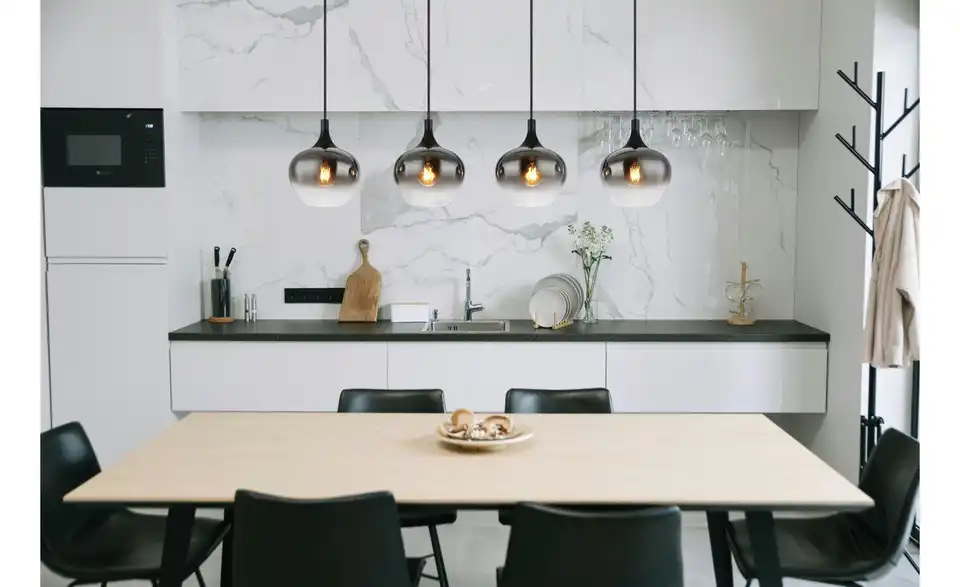 Pendelleuchte 4-flammig 100 cm 18 cm