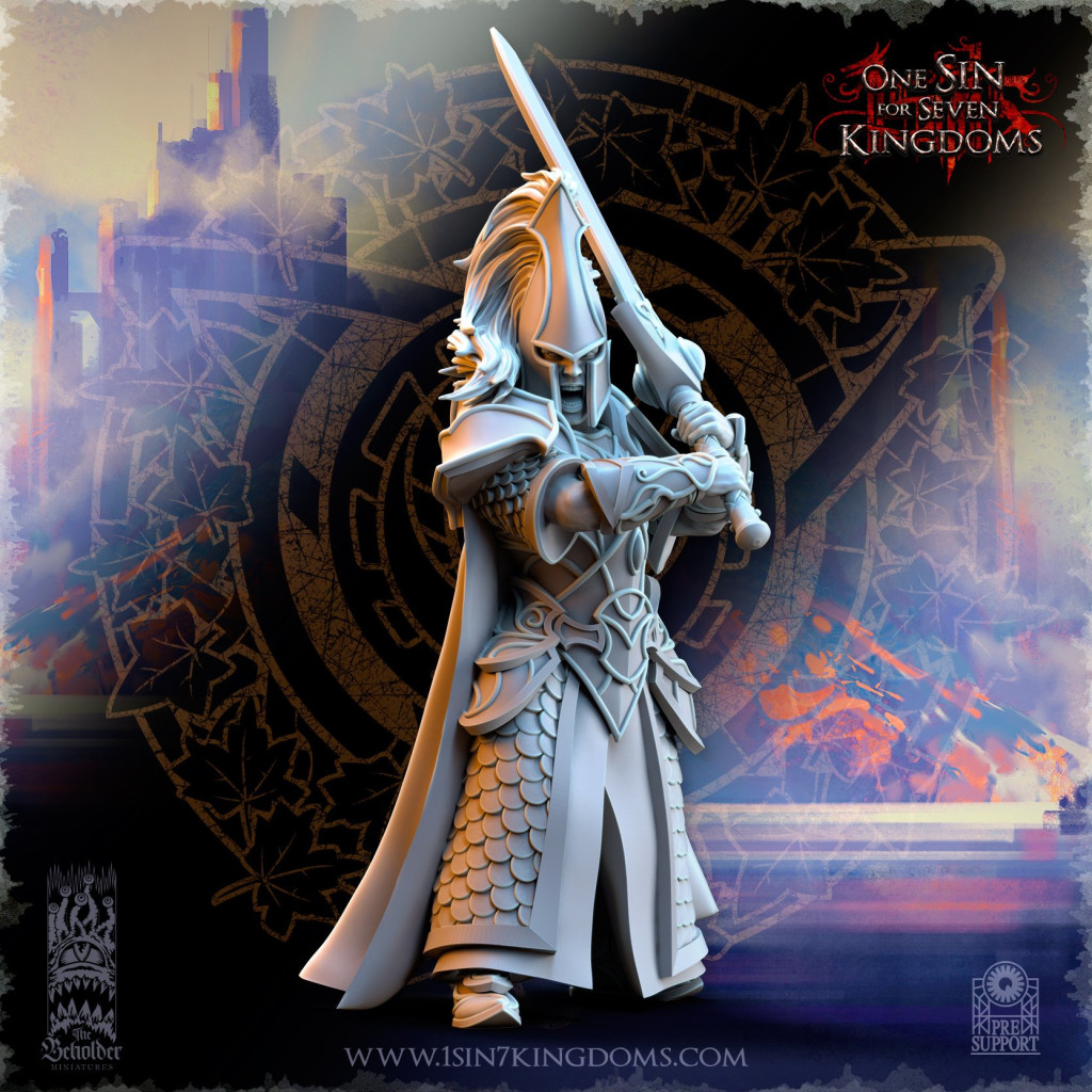 The Beholder Miniatures - Elfes - 8 Epée d'Ashur
