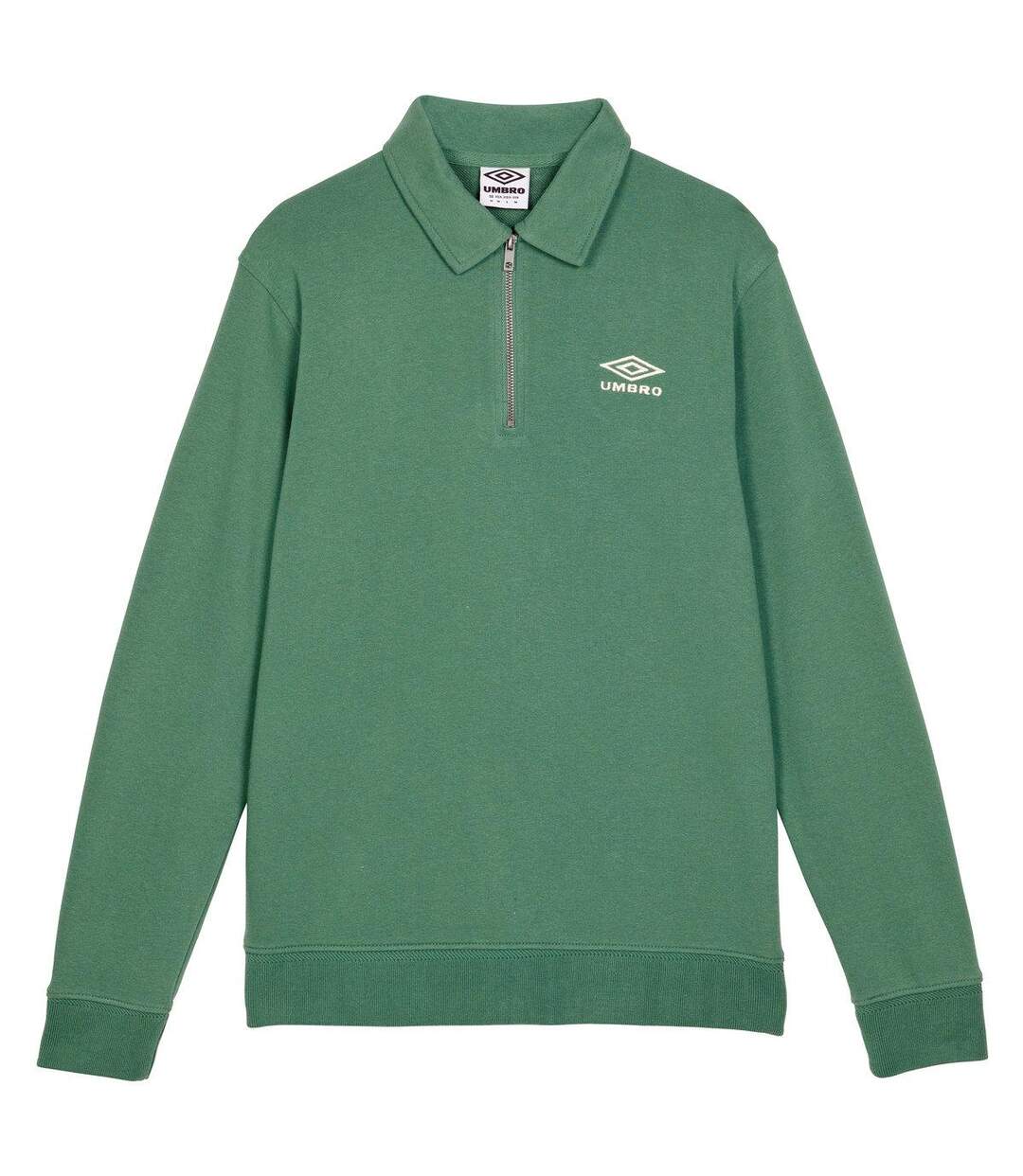 Umbro - Polo sweat - Homme (Bleu pastel / Orange vif) - UTUO1314
