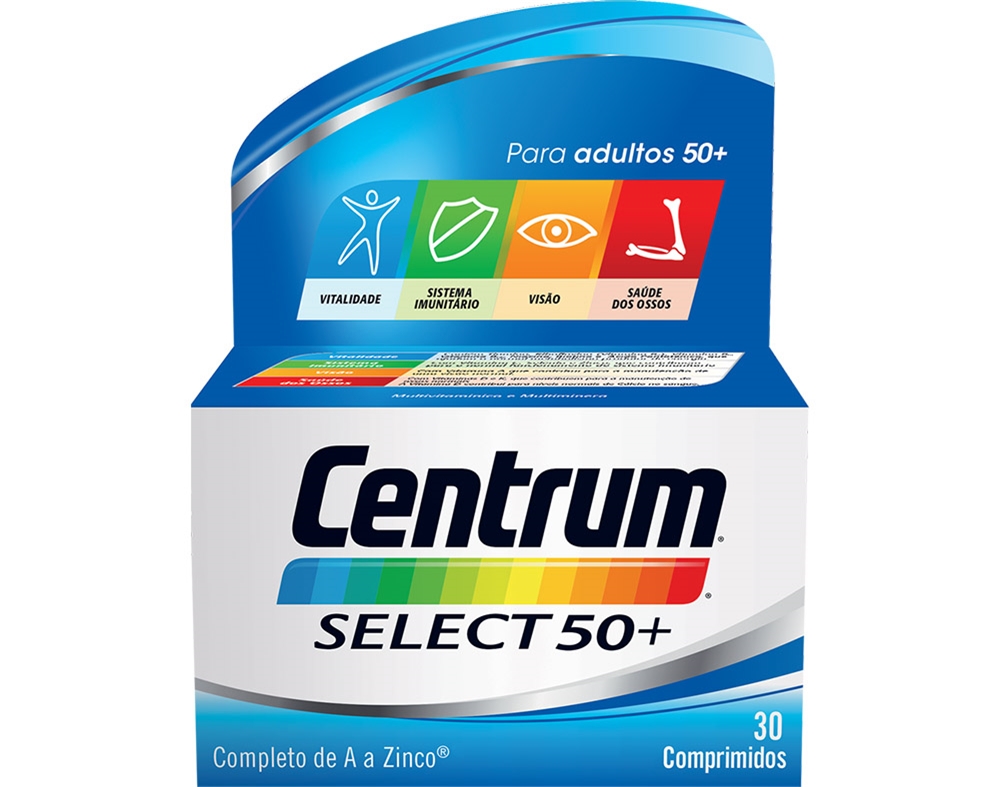 SUPLEMENTO CENTRUM SELECT 50  30 COMPRIMIDOS