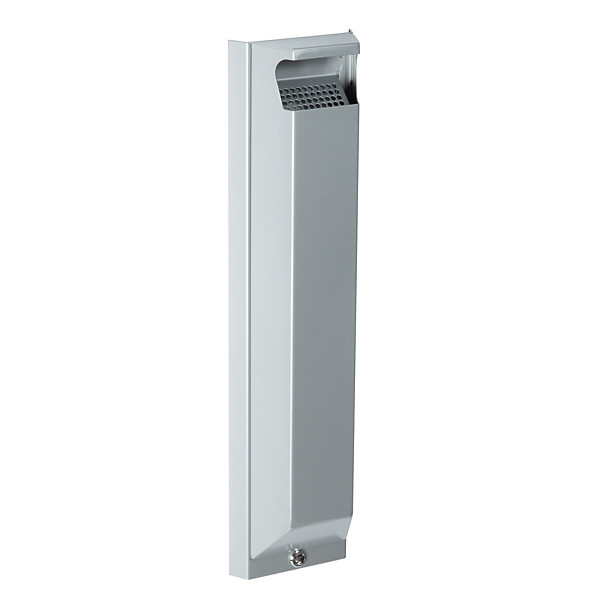 Cendrier mural Rossignol Arkéa avec serrure 3 L gris métal