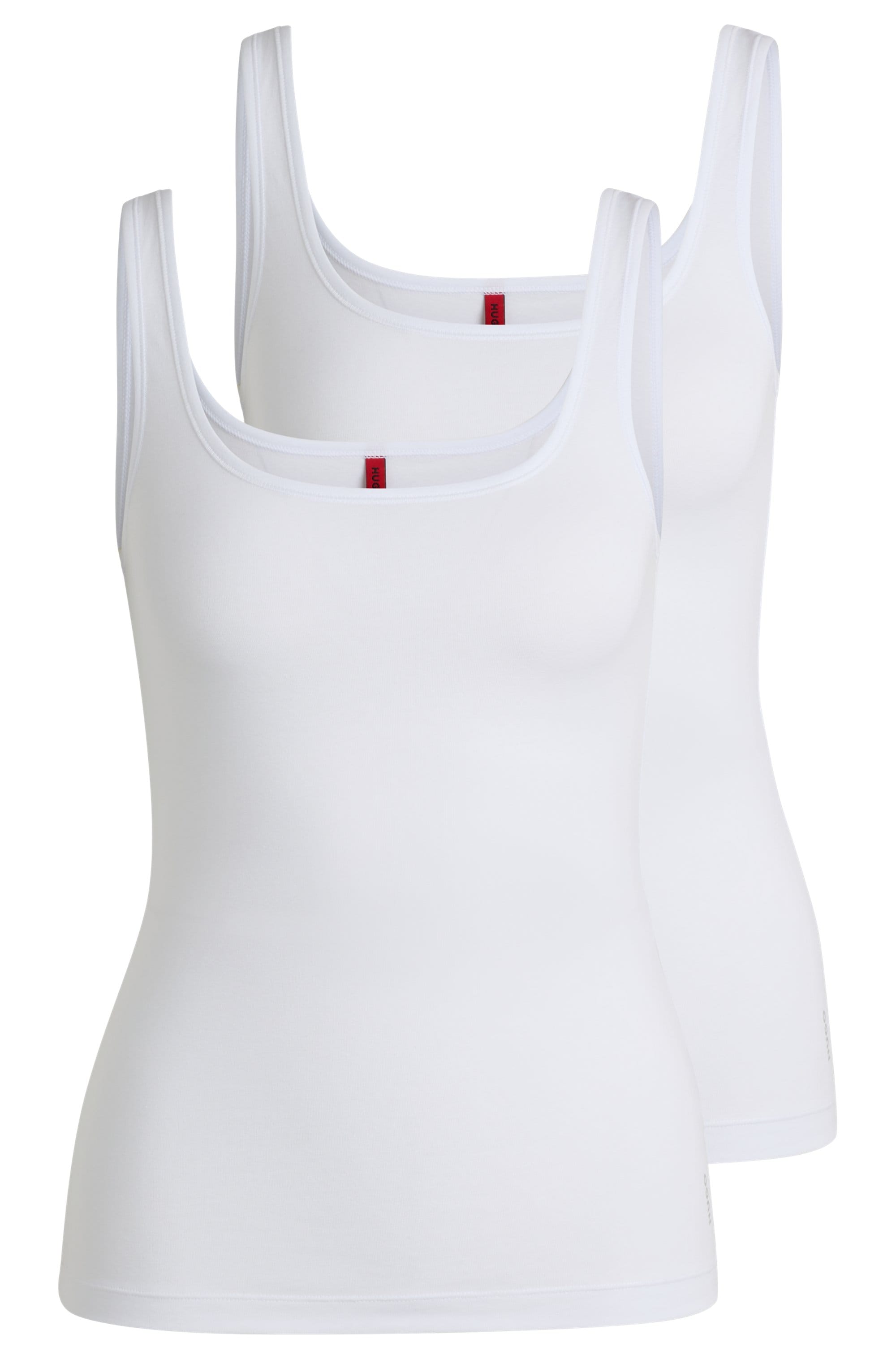 HUGO Underwear Tanktop »TWIN VEST«, 2er-Packer Packung, mit vertikalem Logoprint