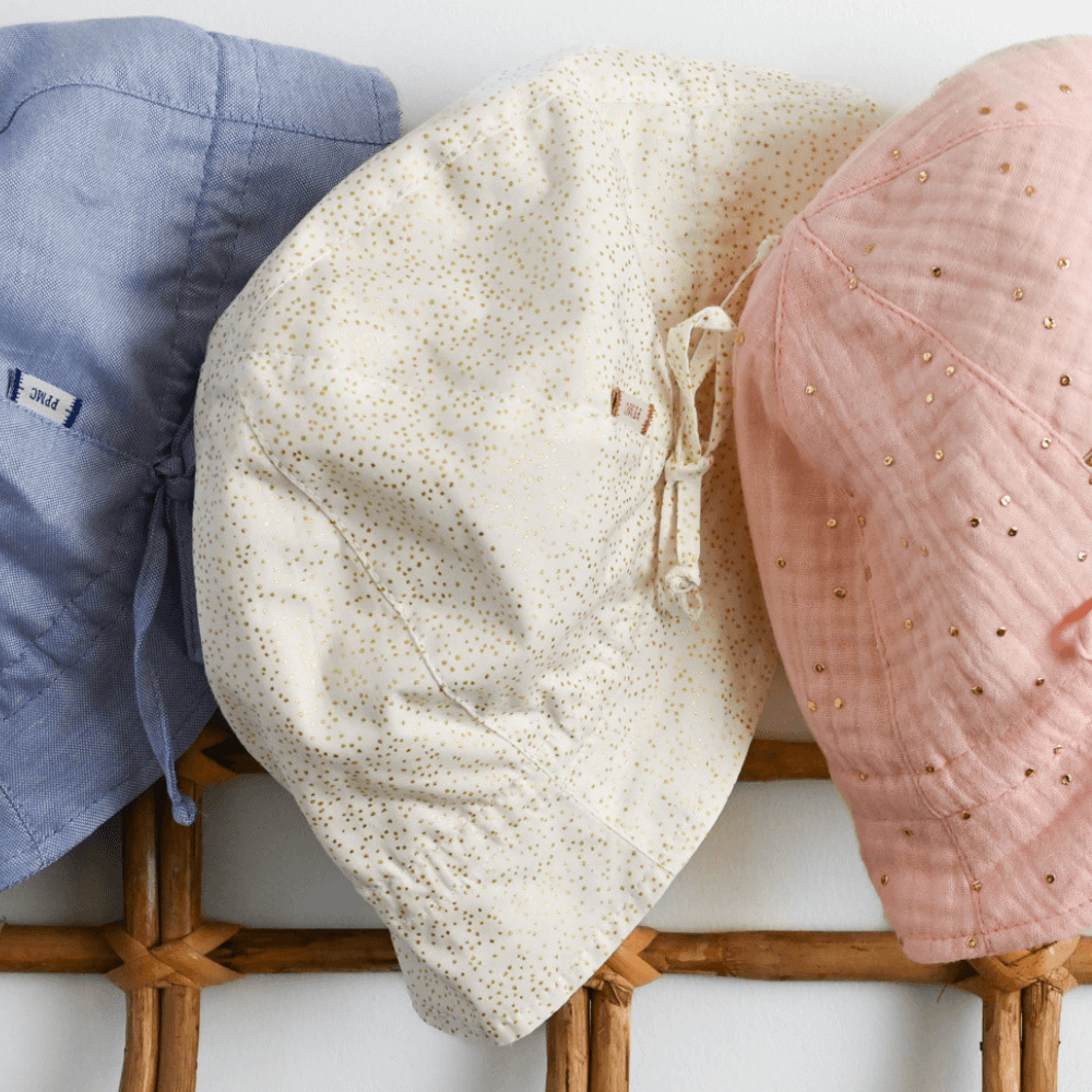 Chapeau Soleil Charlotte Blanc Pailleté