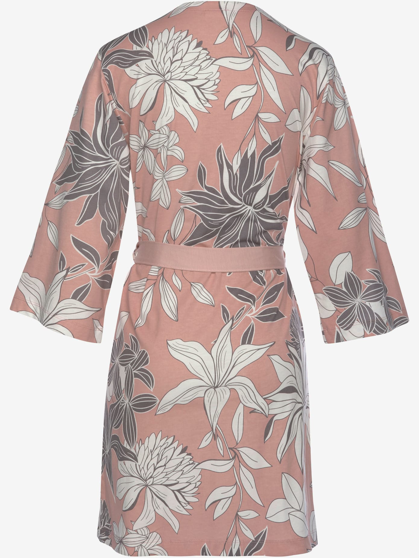 Kimono court à imprimé floral