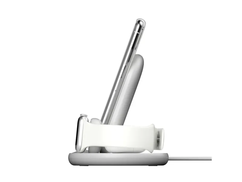Belkin BoostCharge - Trådløs opladningsstander - 7.5 Watt - sort - for Apple AirPods; AirPods Pro; iPhone 11, 12, 7, 8, SE, X, XR, XS, XS Max; Watch