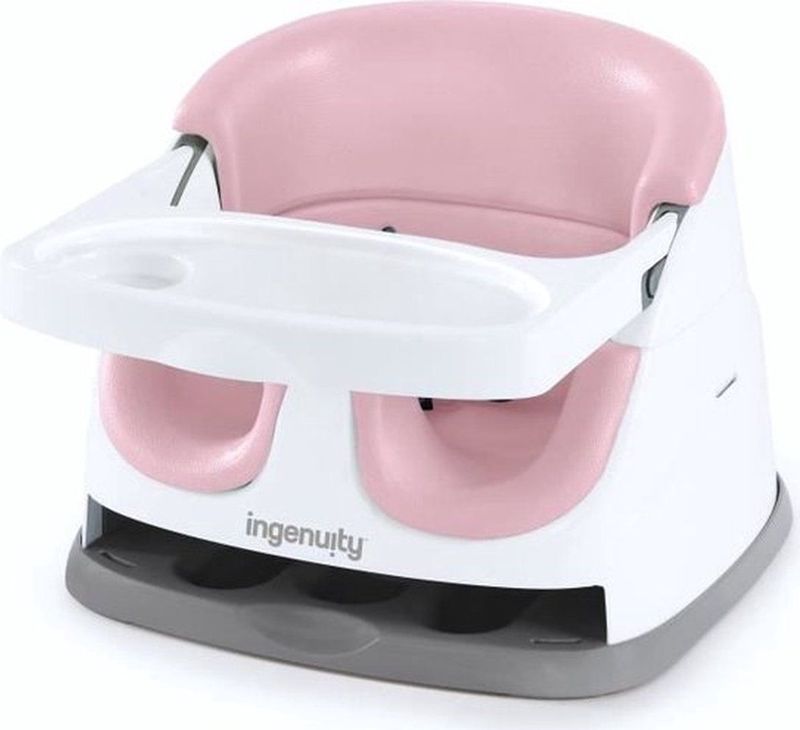 Ingenuity - Baby Base 2-in-1 - Stoelverhoger - Pioen