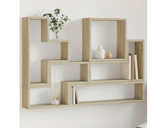 VIDAXL - Etagère murale étagère murale chêne sonoma 96x12x64 cm bois d’ingénierie