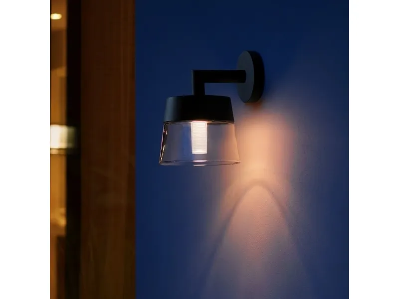 Philips Hue White and Color Ambiance Attract - Væglampe - LED - 8 W (tilsvarende 49 W) - 16 millioner farver - 2000-6500 K - sort