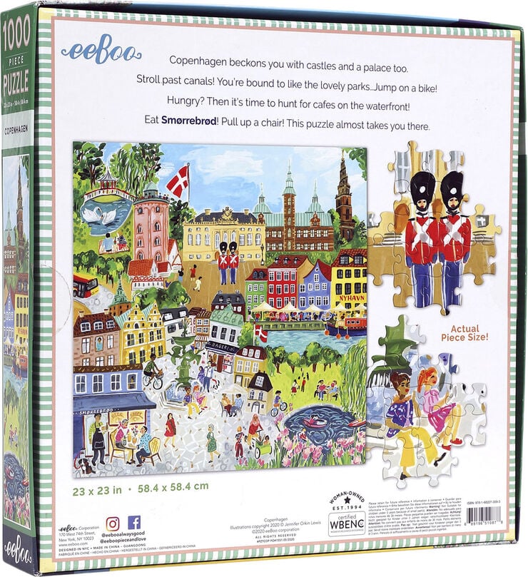 eeBoo eeBoo - Puslespil 1000 brk - København