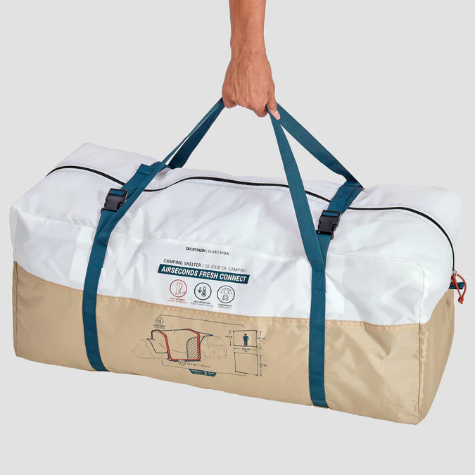 Decathlon Quechua - Abrigo de campismo inflável Quechua Air Seconds para 6 pessoas *Produto de segunda linha*