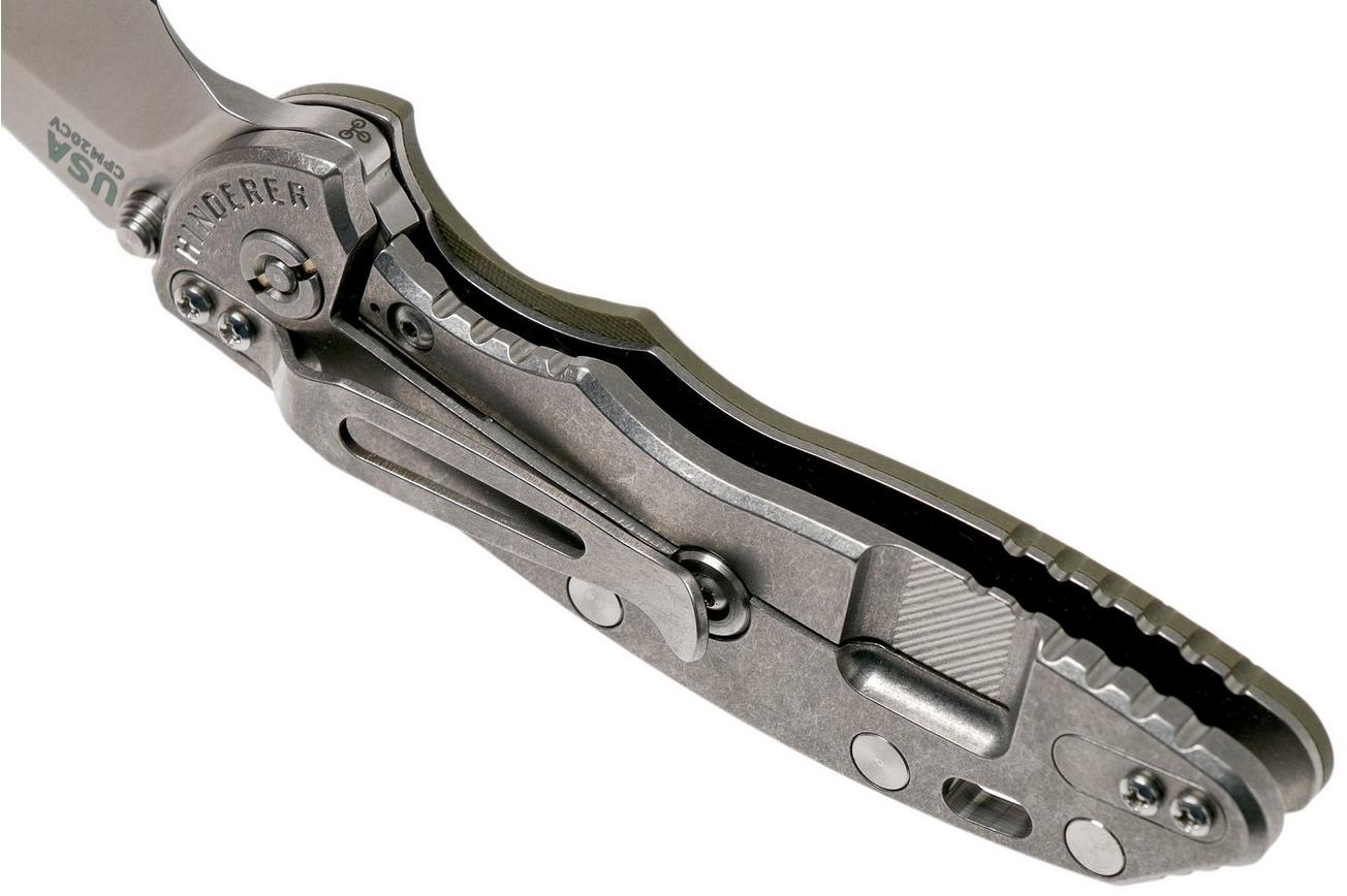 Rick Hinderer XM18 3,5” Non-Flipper Spearpoint, OD Green G10, 20CV, zakmes