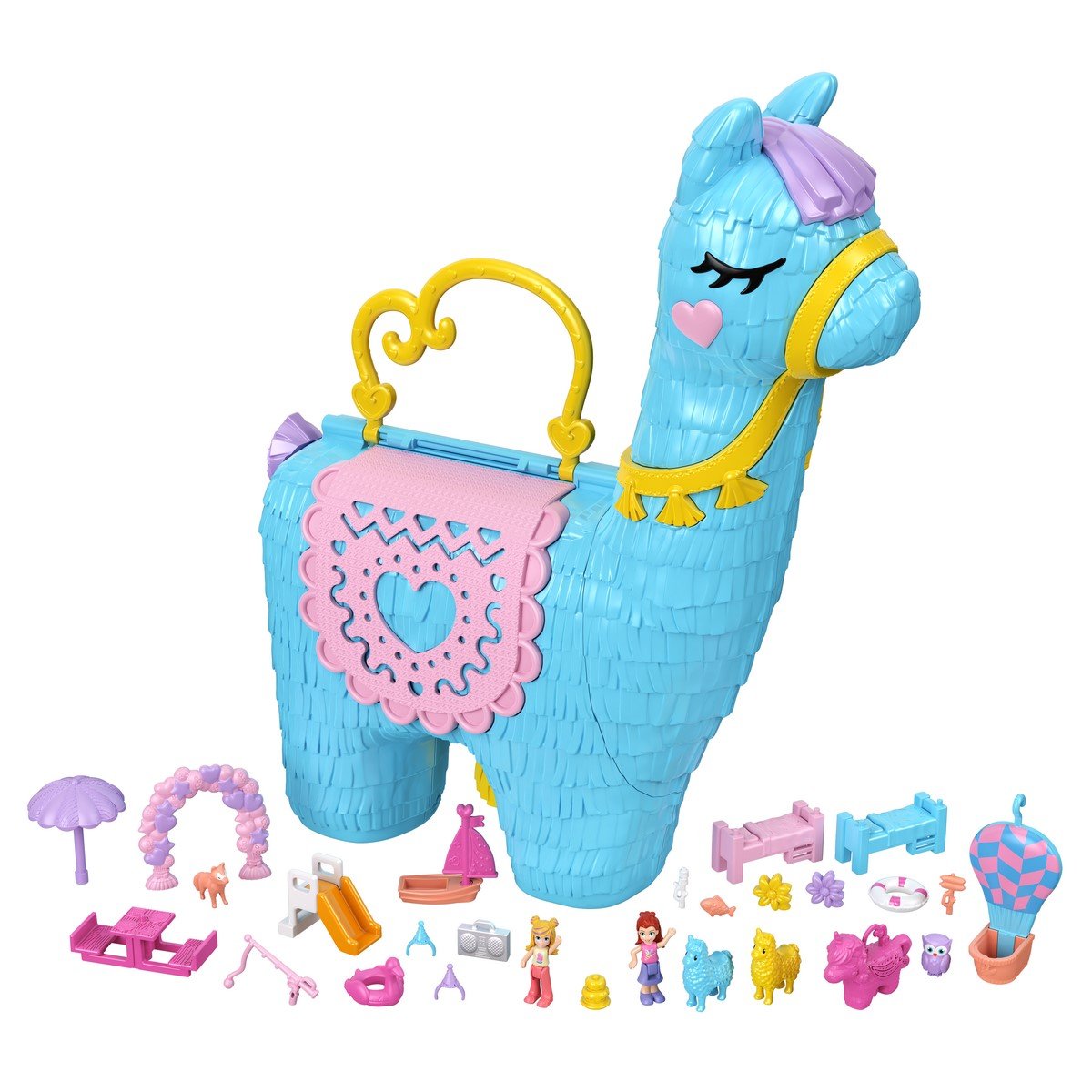 Polly Pocket - Soirée pyjama - Grand coffret Lama surprises