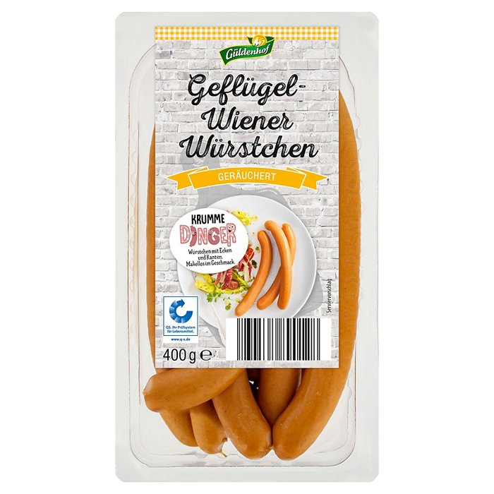 GÜLDENHOF Geflügel Wiener Würstchen 400 g