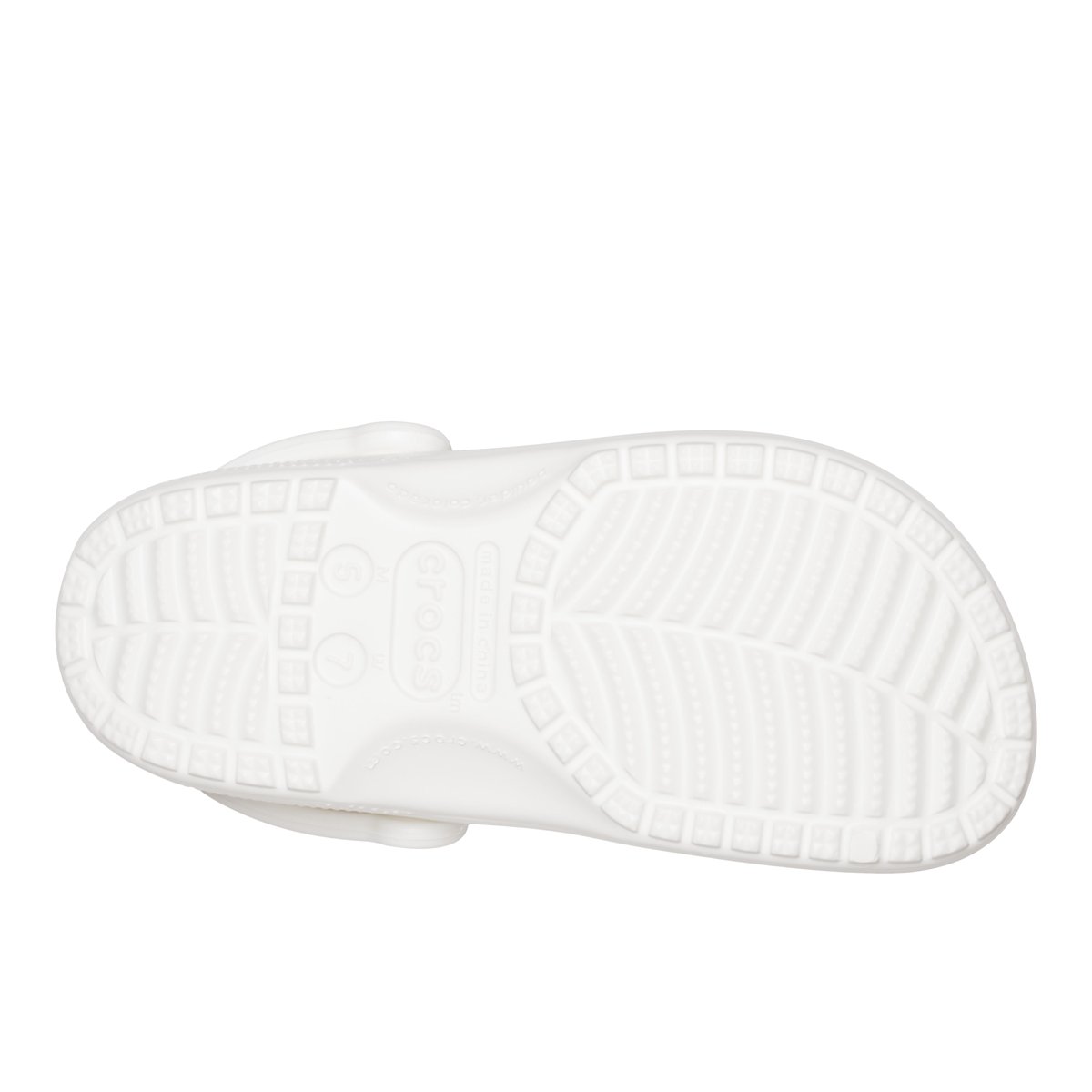 CROCS-Classic-m-Sabot d'eau - Talon plat - Blanc