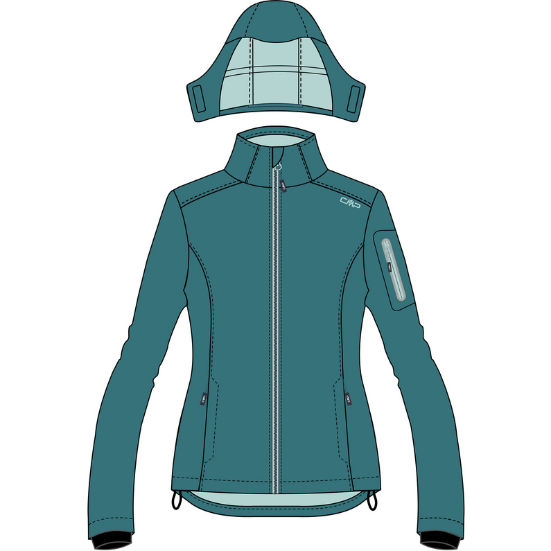CMP Damen Softshell Hoodie Jacke
