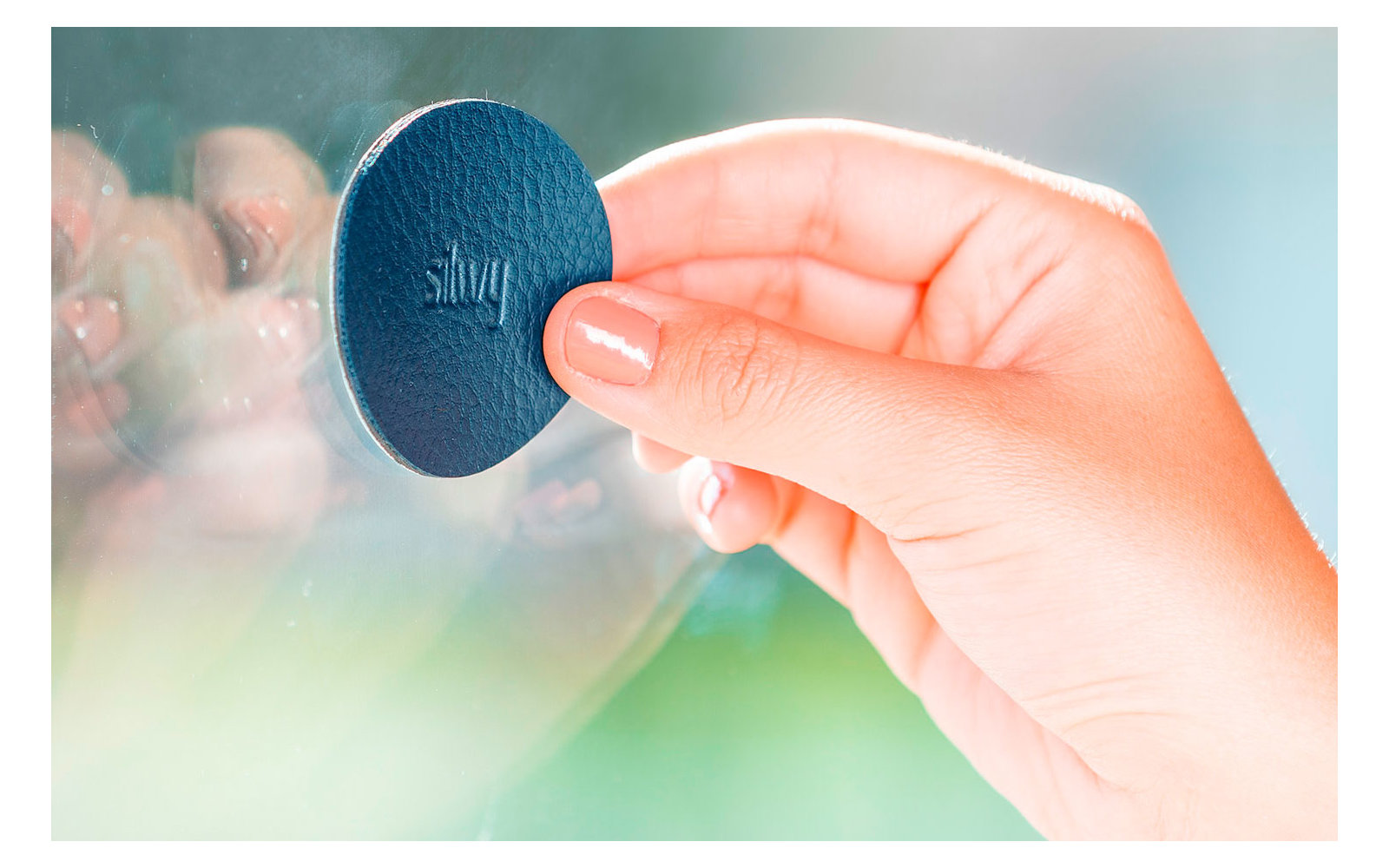 silwy® The One Metall Magnethaken inkl. Metall-Nano-Gel-Pad 7,5 cm 2-tlg. schwarz