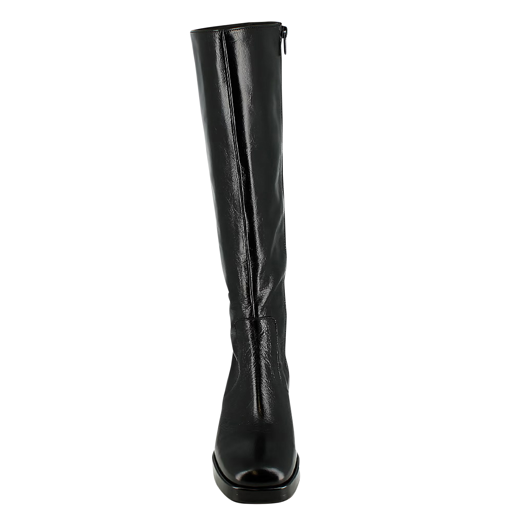 VANEO - Bottes à talons en cuir | Noir