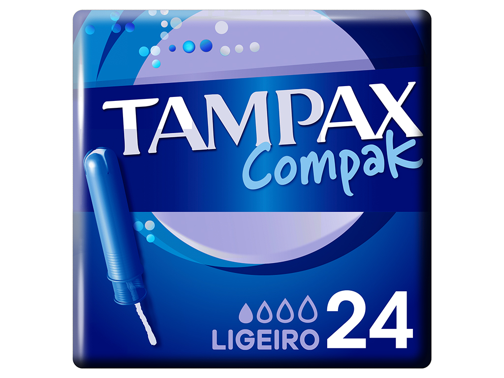 Tampões Compak Ligeiro com Aplicador Tampax 24 un