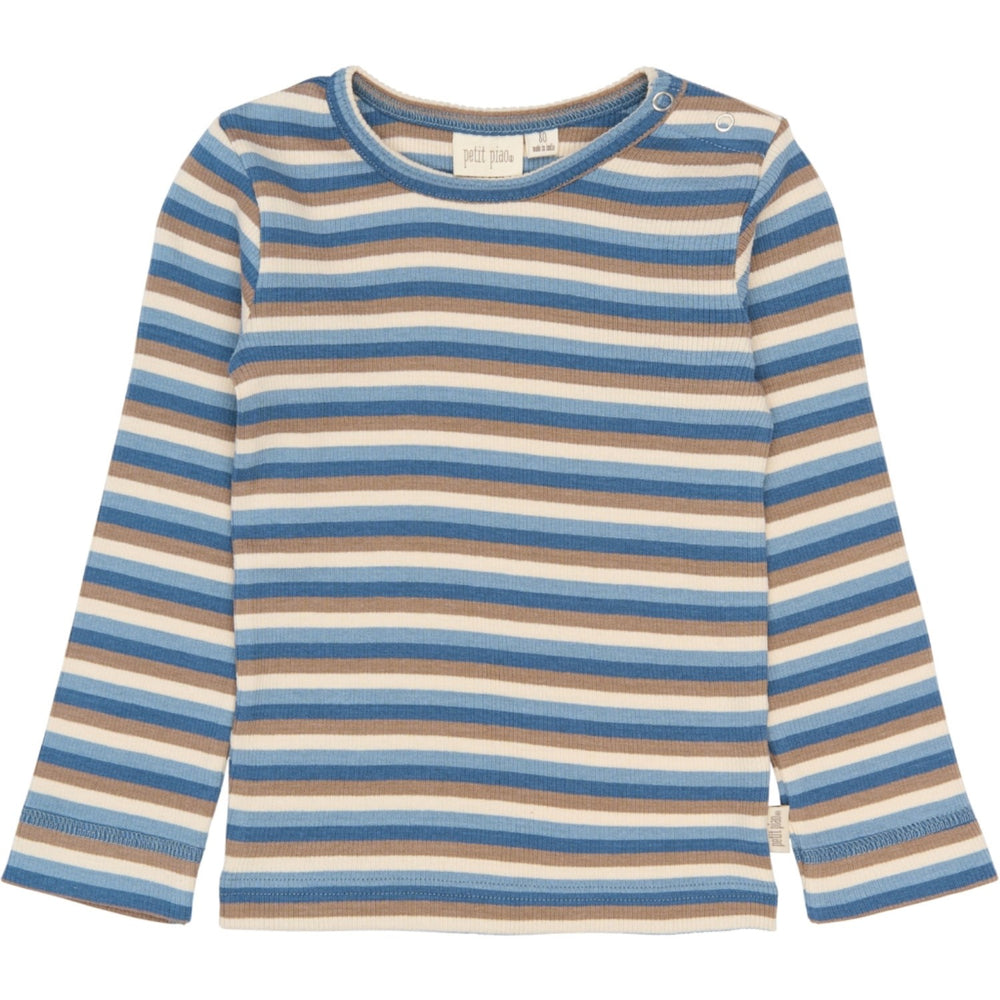 Køb Petit Piao Infinity Multistriped PPSong L_S Tee