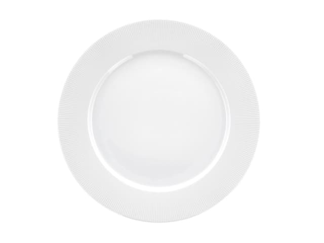 Pillivuyt Tallerken flad med fane White