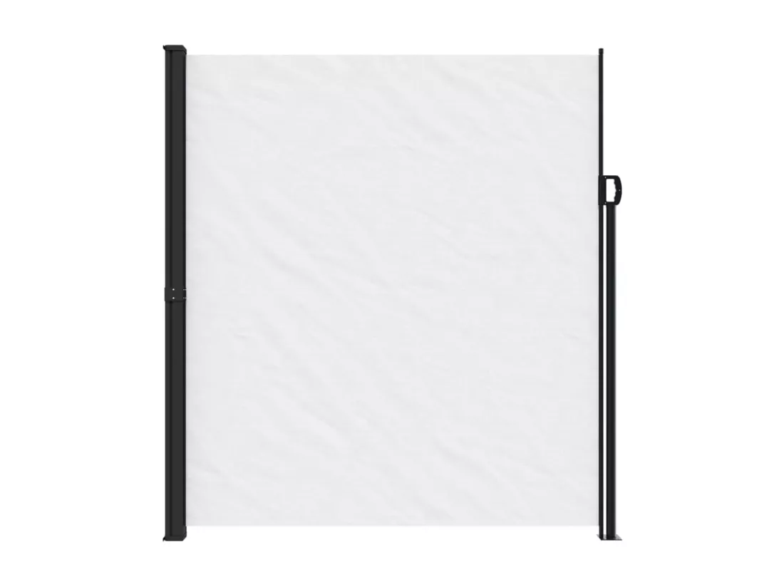 Auvent latéral rétractable blanc 220x300 cm
