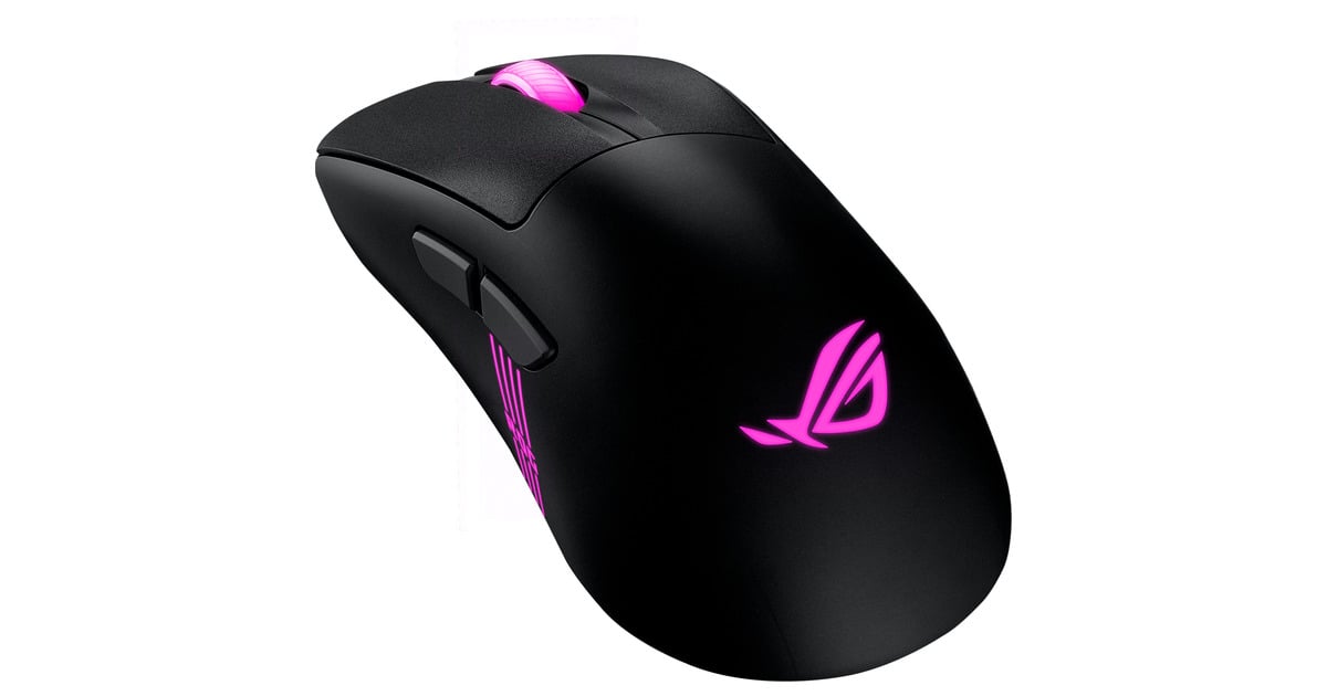 ASUSROG Keris II Origin Gaming Mouse  (Zwart, 42.000 dpi, RGB, USB, 2.4GHz, Bluetooth)