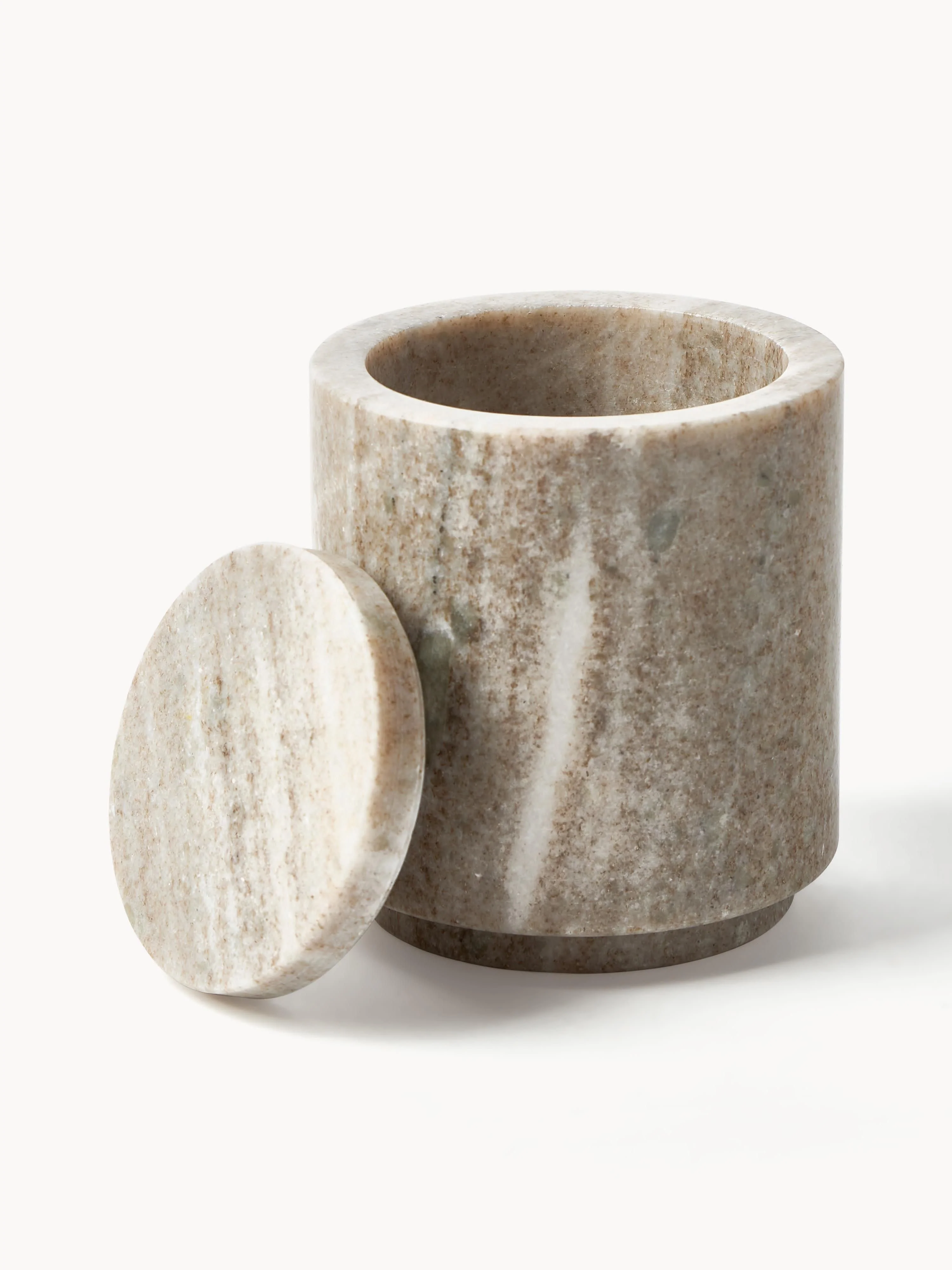 Marmeren opbergpot Simba, H 14 cm