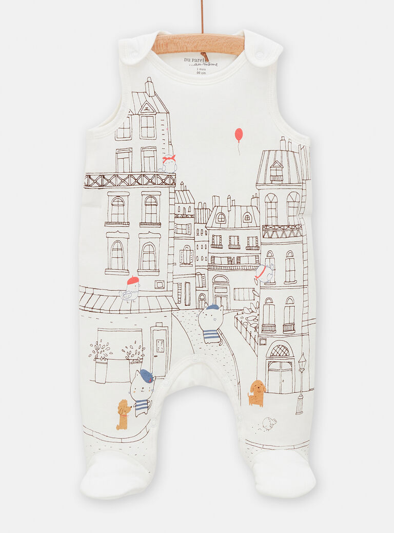 Ensemble gilet et salopette mixte