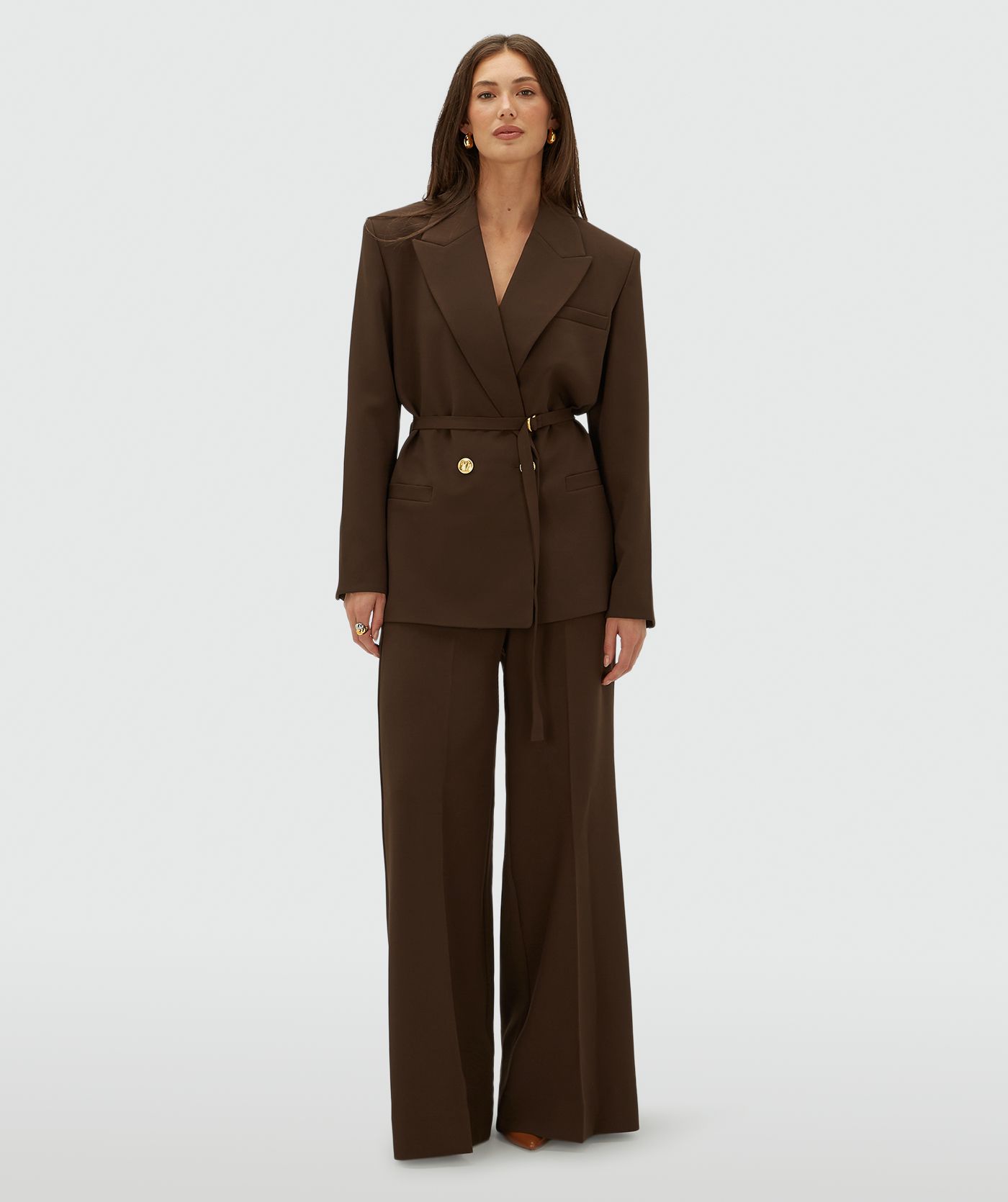 JV-DEE oversized blazer - brown