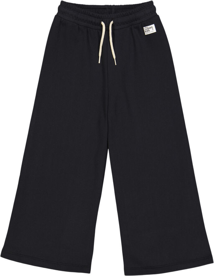 Müsli by Green Cotton Olsen kids sweat flared pants Black