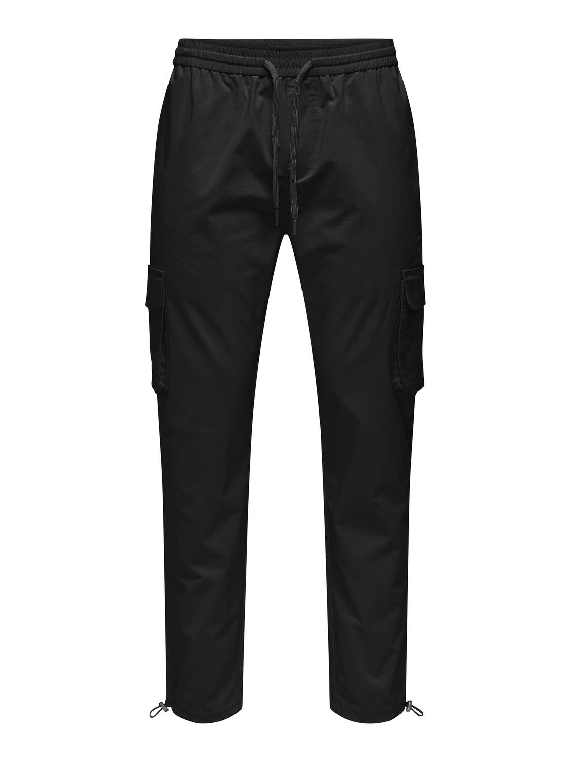 ONSCOMMON Slim Fit Cargo-Hose Black