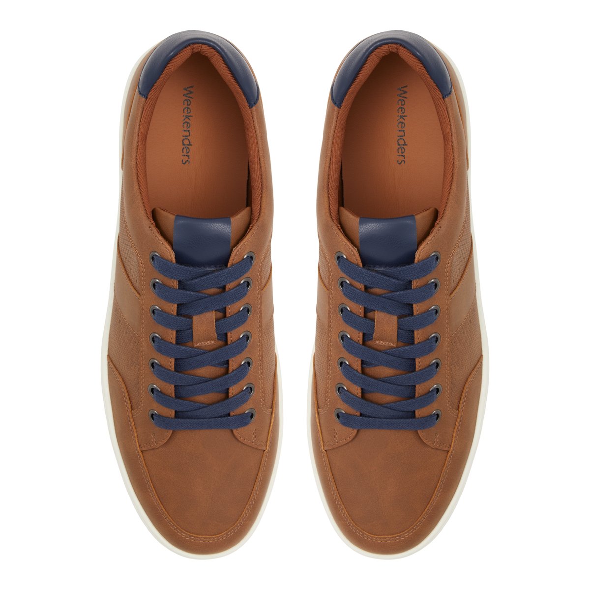 WEEKENDERS-Harley-m-Sneakers bas - Talon plat - Cognac