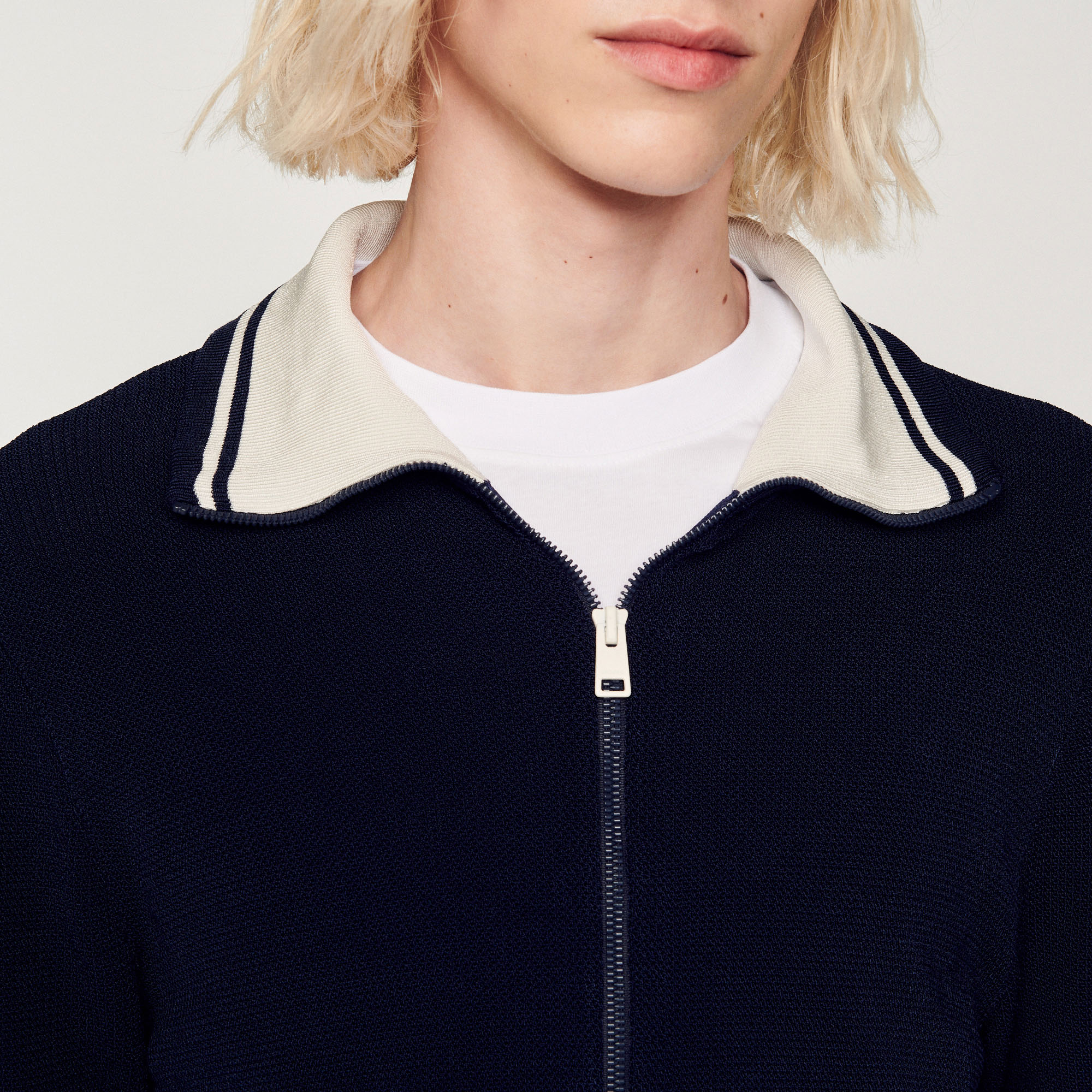 Cardigan zippe