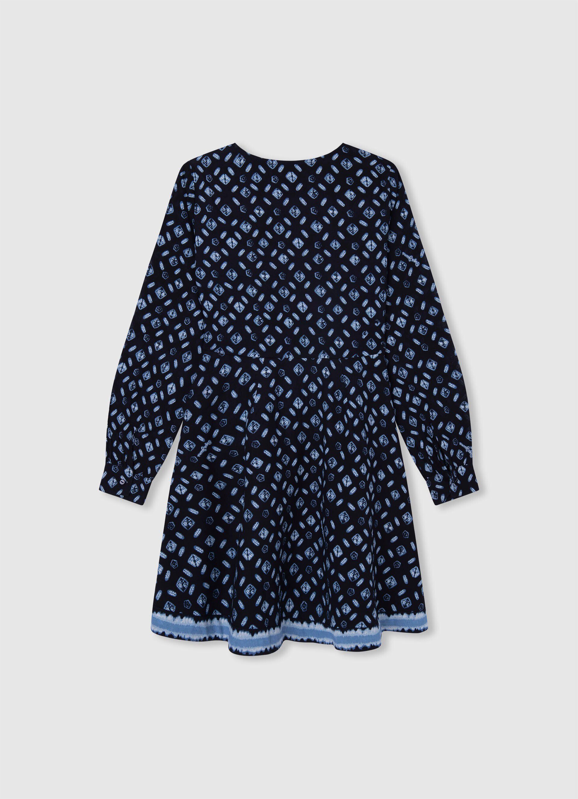 VESTIDO CURTO COM ESTAMPA GEOMÉTRICA - multicolorido