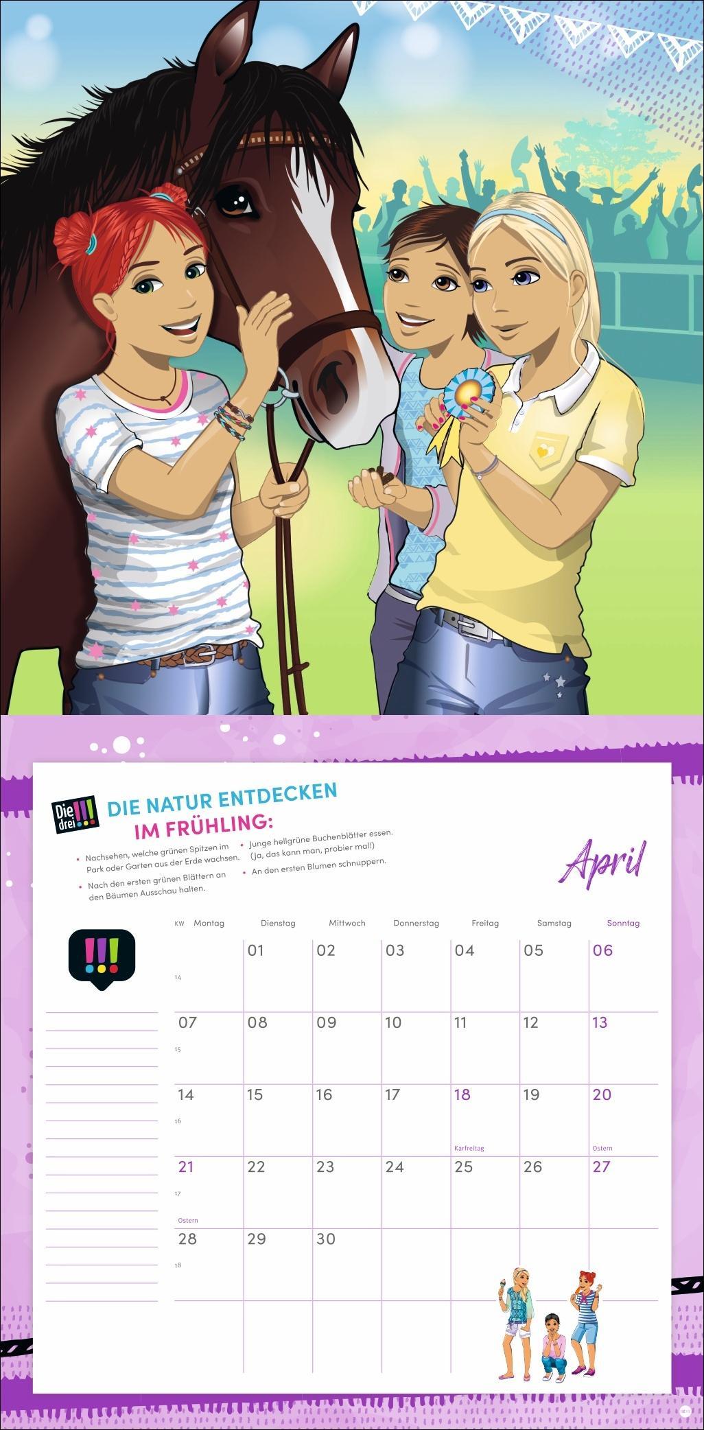 Die drei !!! Broschurkalender 2025