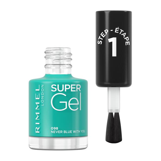Rimmel SuperGel Nail Polish Lacquer Never Blue With You 098 12 ML