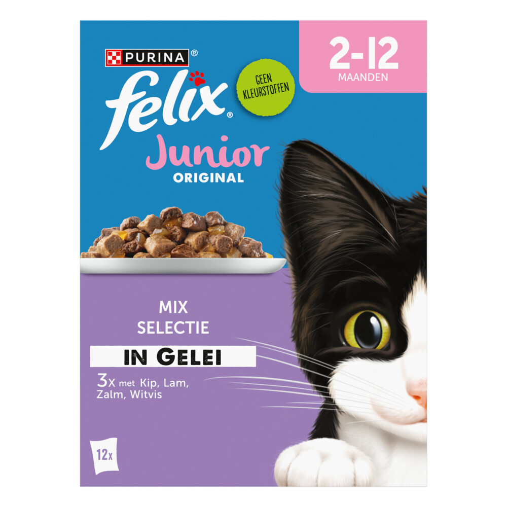 Felix Original Pouch in Gelei Junior Mix12 stuks