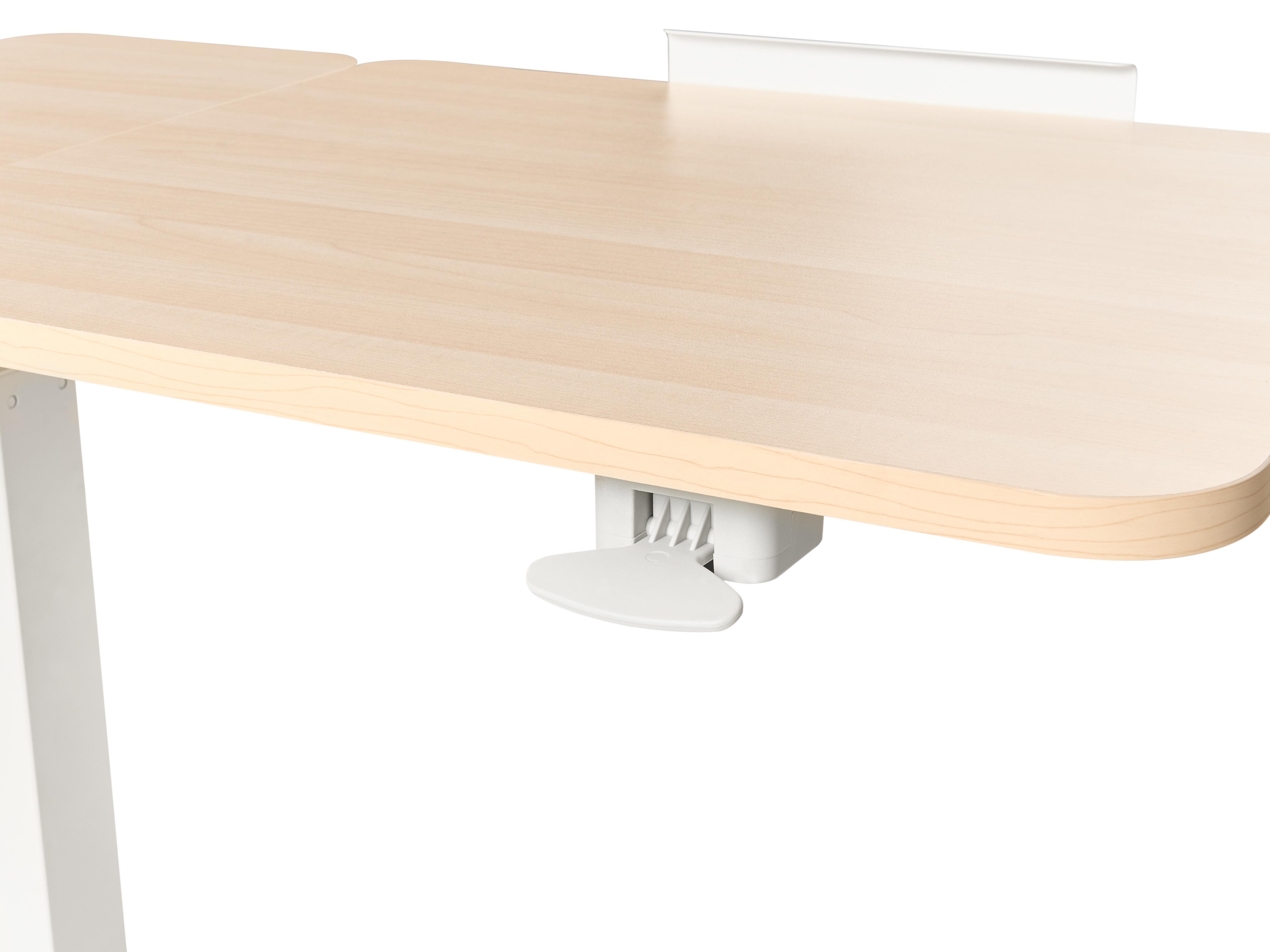 Handmatig verstelbare laptopstandaard SCHOLA Lichtbruin/wit 70 cm 40 cm