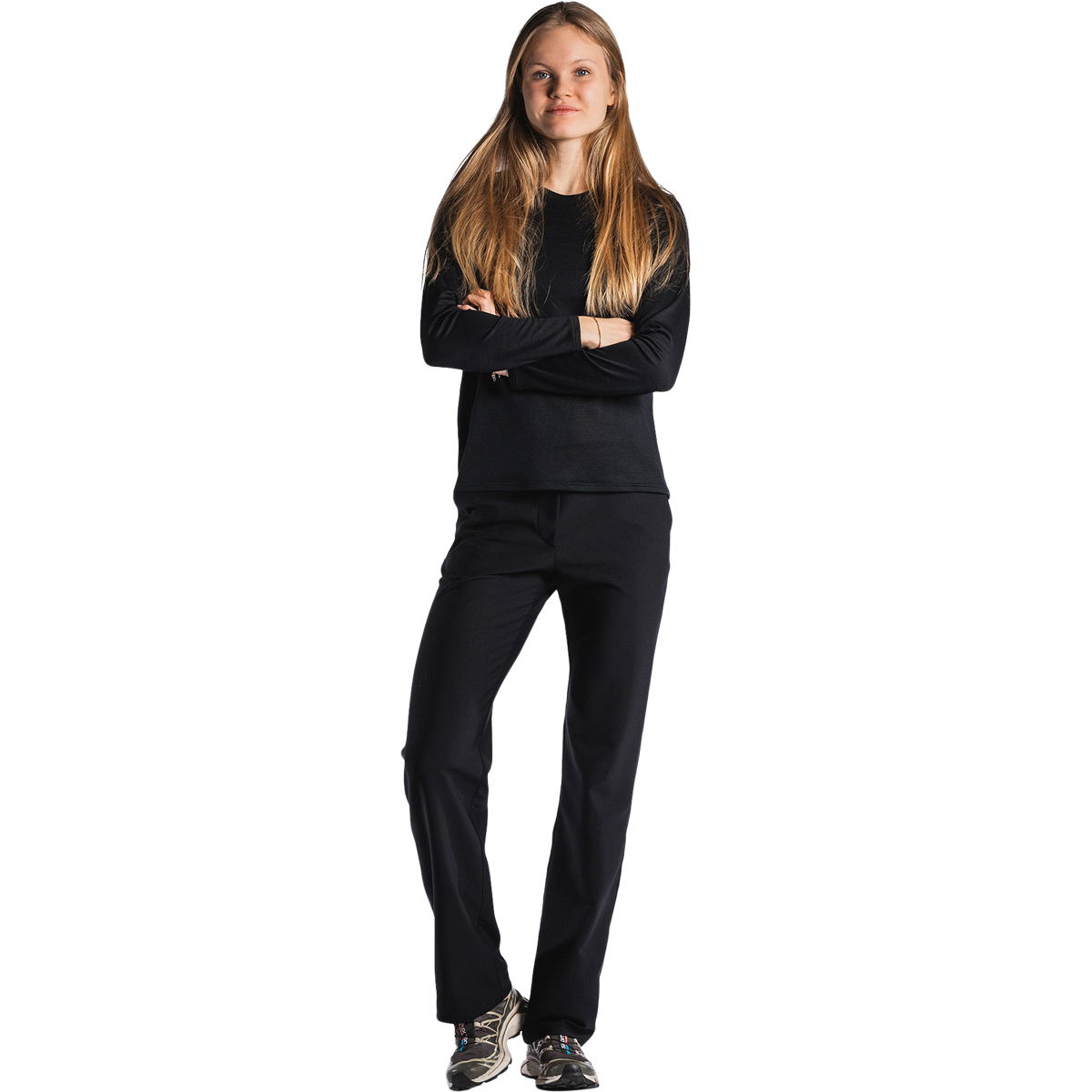 FUSION Technical Langærmet Merinould T-shirt Dame