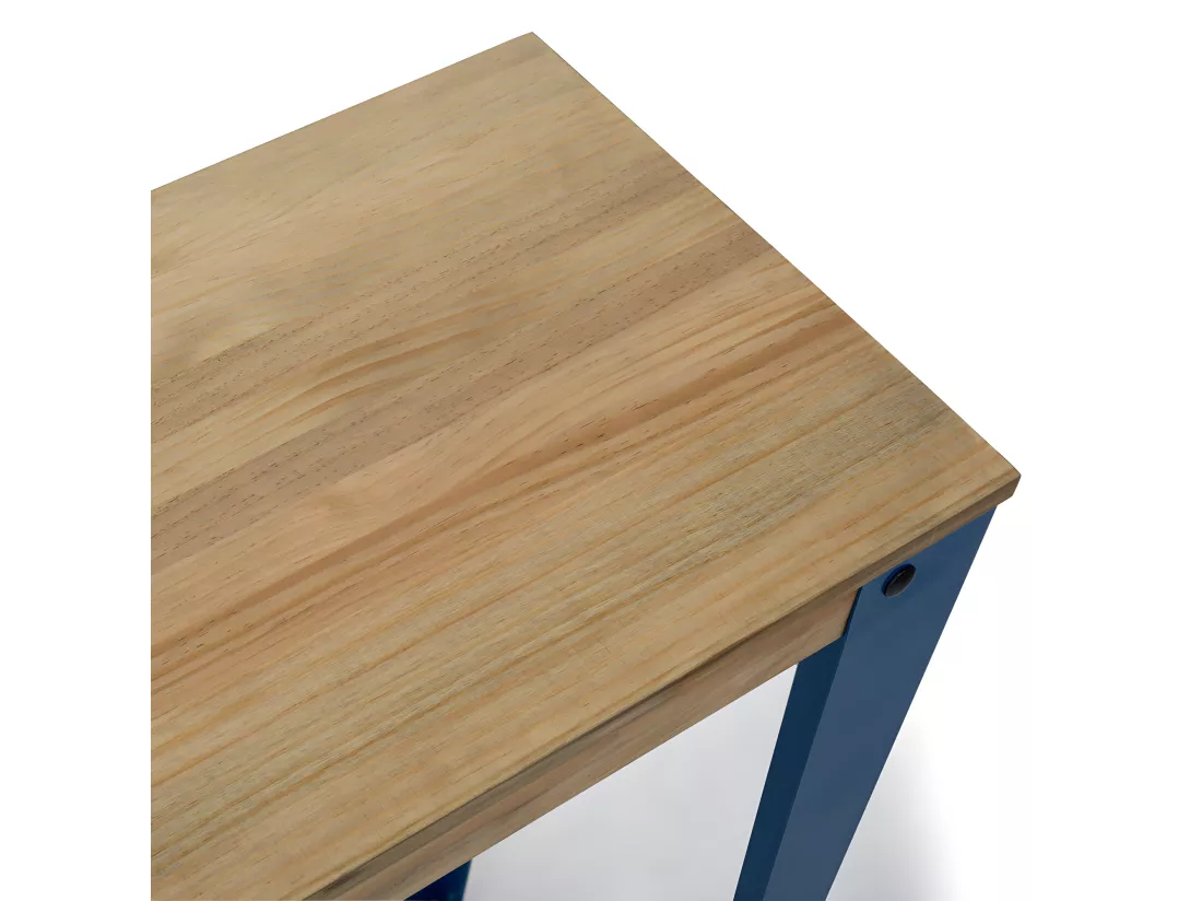 Table Mange debout Lunds 39x70x110cm Bleu-Vieilli. Box Furniture