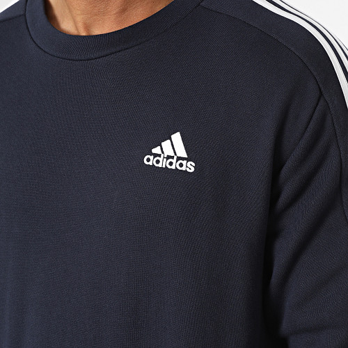 Sweat Crewneck A Bandes 3 Stripes IC9318 Bleu Marine